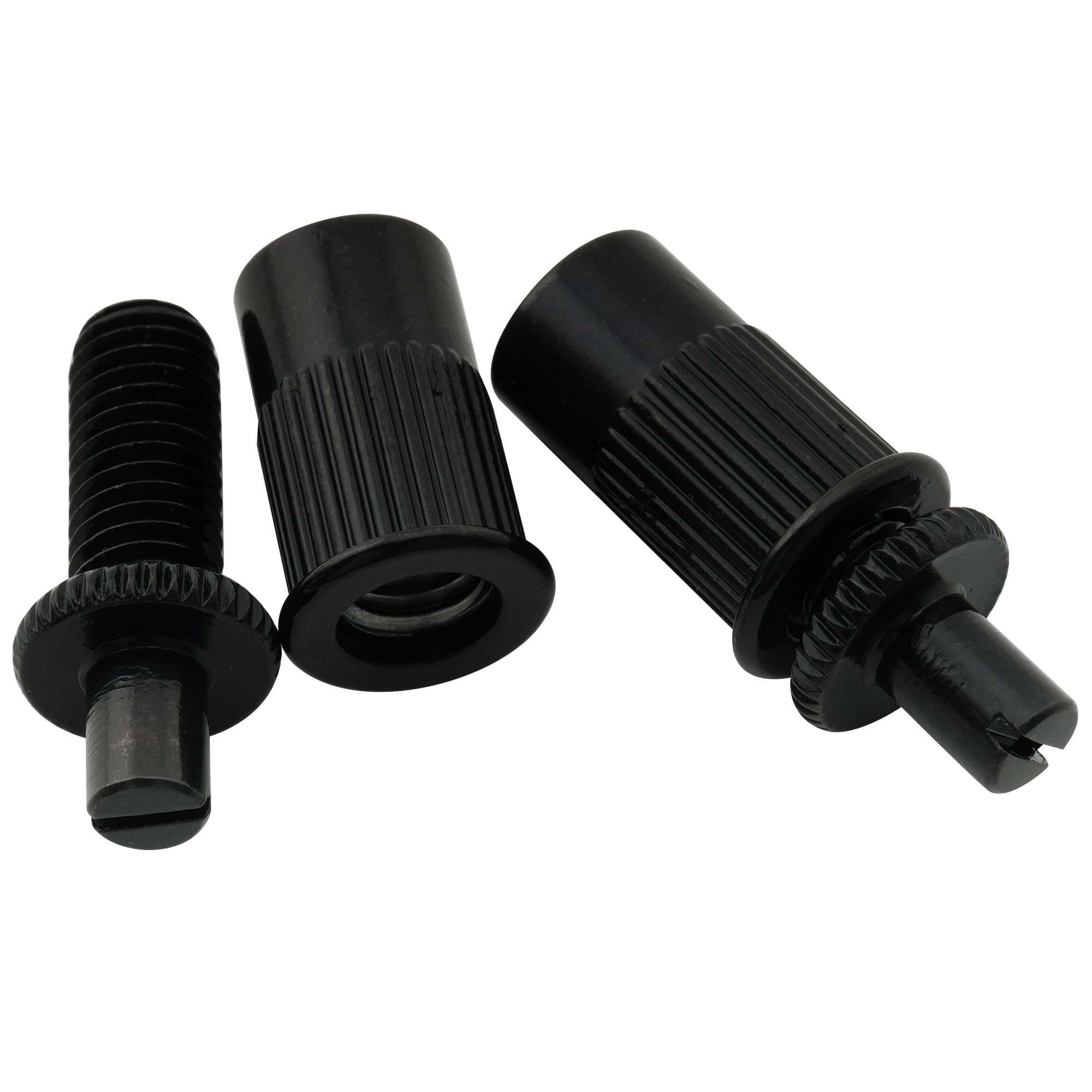 Musiclily Pro 52mm Guitar Roller Saddle Bridge Tune-O-Matic Bridge with M8 Post for Les Paul LP SG Electric Guitar, Black